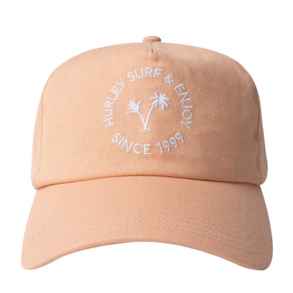 New Hurley Hat Retro Logo Baseball Cap Beach Pink